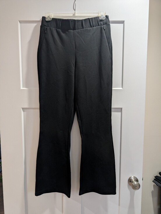 Universal Standard Pants - Universal Standard Black Flared Pull-On Pants